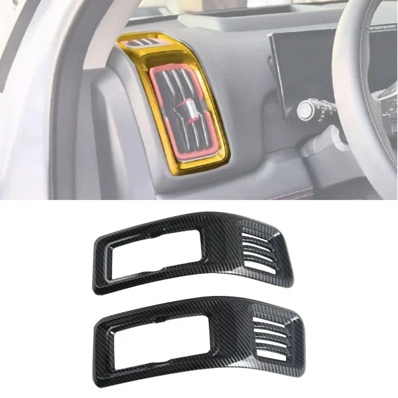 for（Reserve）BYD Shark 6 Front air outlet trim carbon fiber pattern