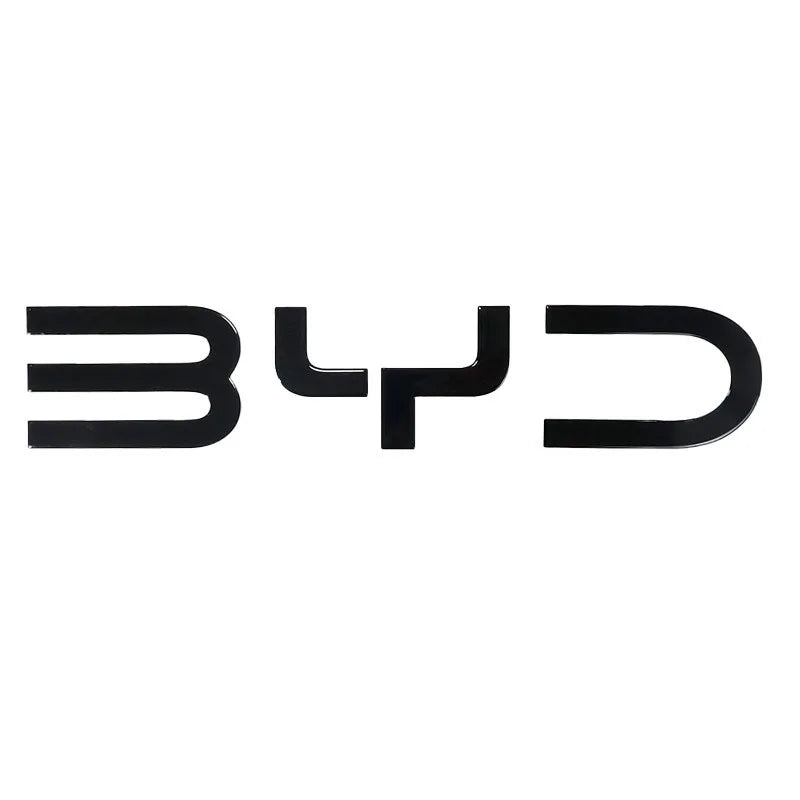 For BYD Shark 6 Trunk Standard 3D Badge Logo Sticker Glossy Black Sticker Decoration Automobiles Parts Accesorios Para