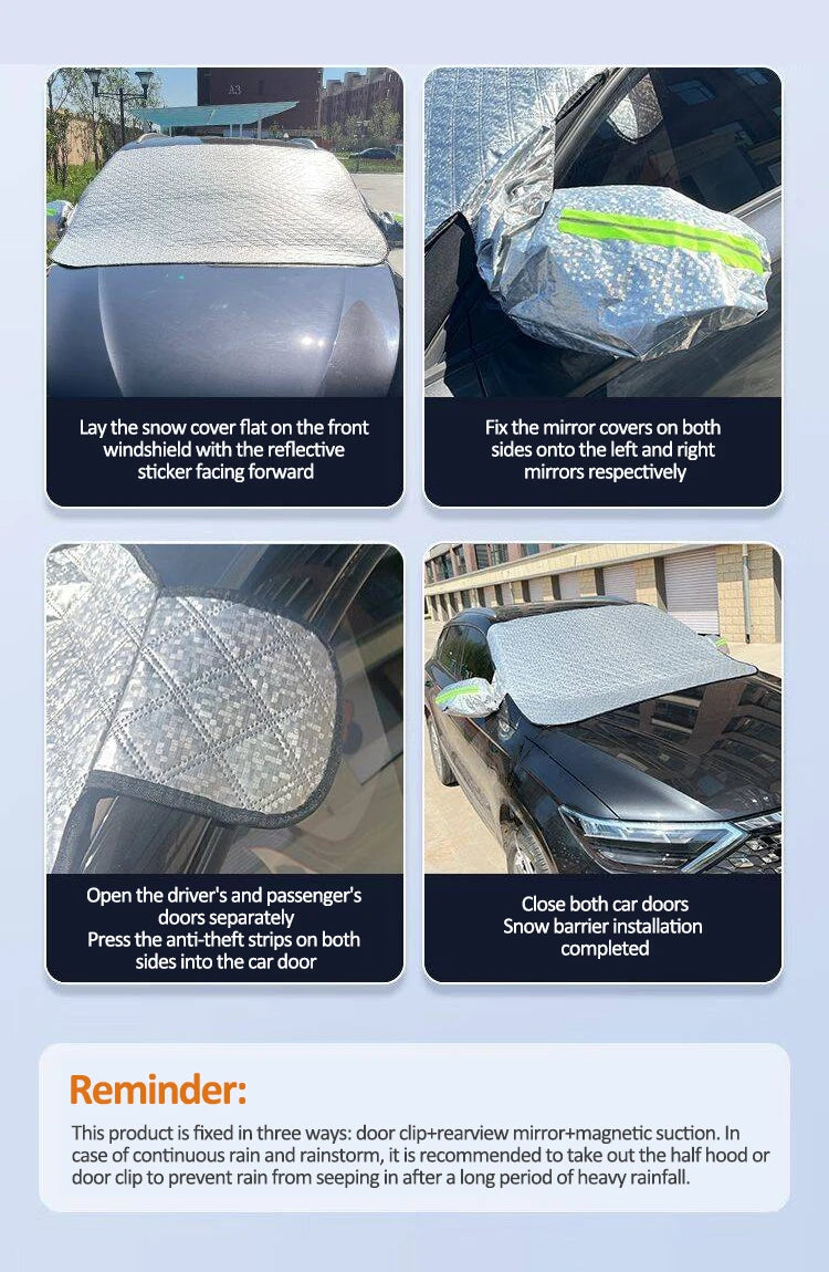For BYD Shark 2024-2026 Accessories Automobile Windshield Snow Shield Snow Cover Window Sunshades SunShade Protection Tools