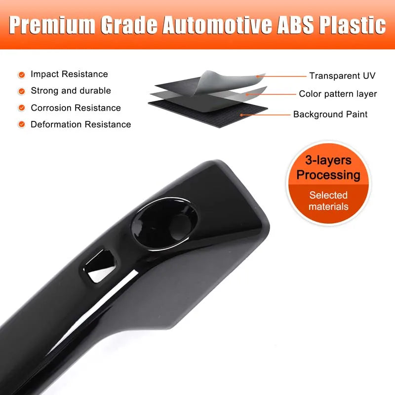 For 2024+ BYD SHARK car exterior door handle protective cover decorative accessories (high configuration - with smart hole)