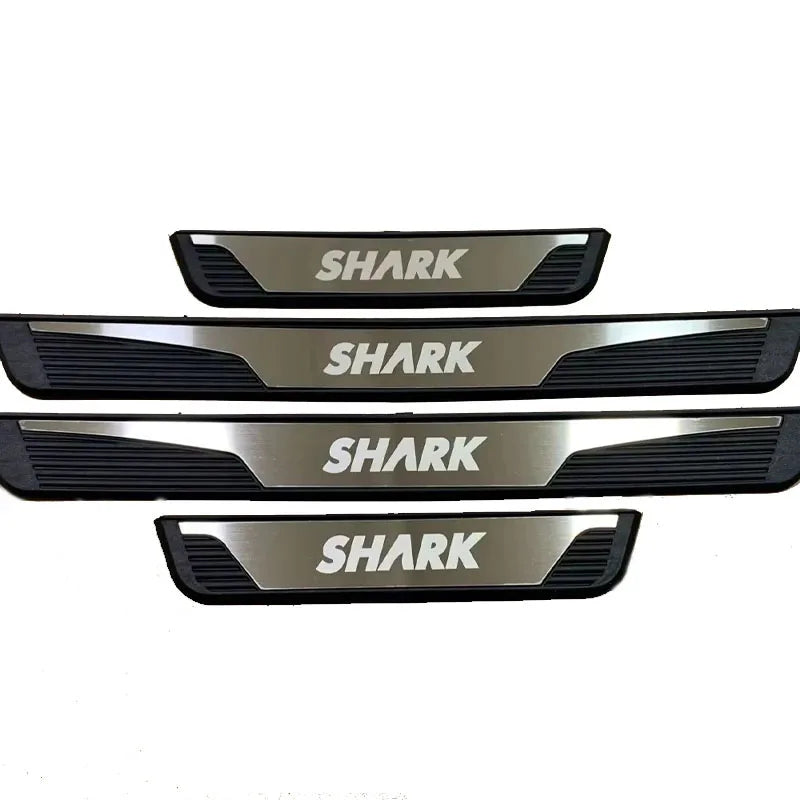 For BYD Shark 6 2024 Car Door Sill Scuff Plate Pedal Cover Trim Accessories Exterior Threshold Protector Auto Stickers