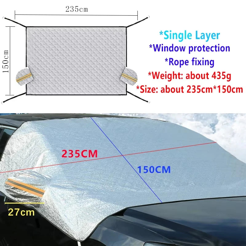 For BYD Shark 2024-2026 Accessories Automobile Windshield Snow Shield Snow Cover Window Sunshades SunShade Protection Tools