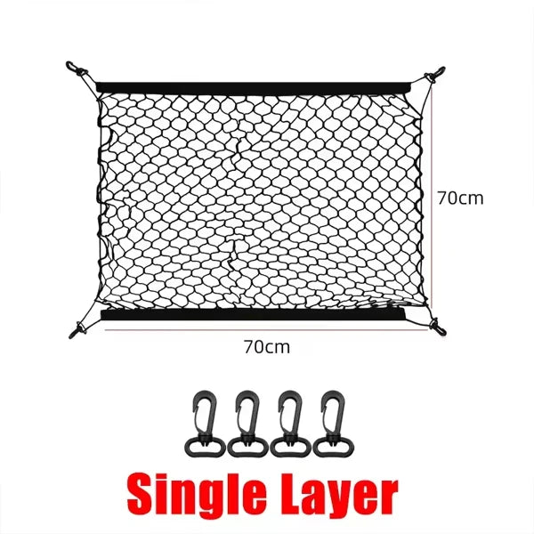 For BYD Shark 2024-2026 Car Trunk Storage NetAccesorios Trunk Organizer Nets Mesh Auto Organizer Pocket Stowing Tidying