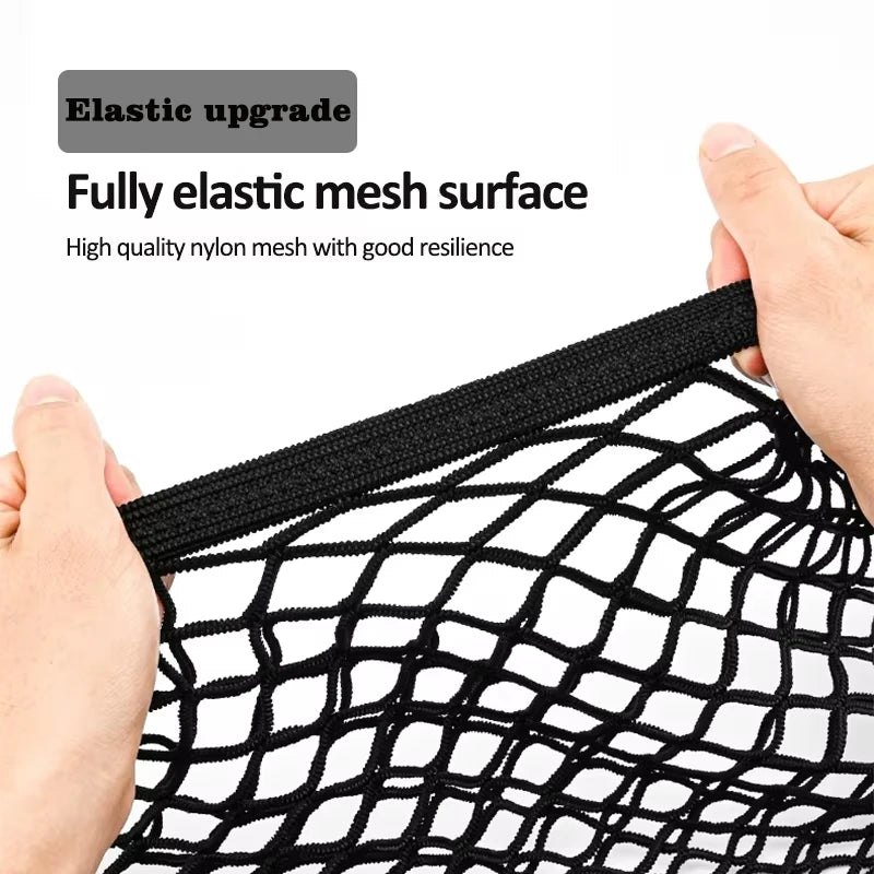 For BYD Shark 2024-2026 Car Trunk Storage NetAccesorios Trunk Organizer Nets Mesh Auto Organizer Pocket Stowing Tidying