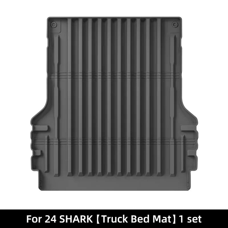 For BYD Shark 2024-present LHD Car Floor Mats  Cargo Liners Waterproof Non-slip Trunk Mat Protector Foot Pads Car Carpets