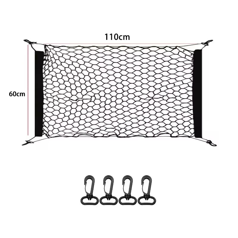 For BYD Shark 2024-2026 Car Trunk Storage NetAccesorios Trunk Organizer Nets Mesh Auto Organizer Pocket Stowing Tidying
