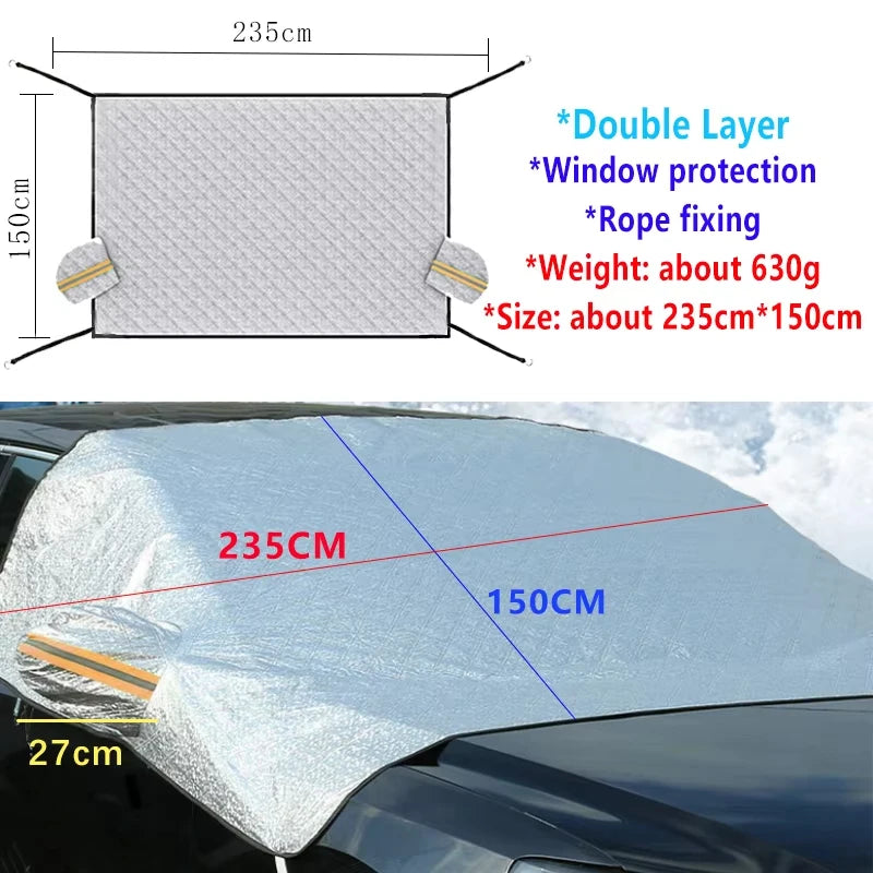 For BYD Shark 2024-2026 Accessories Automobile Windshield Snow Shield Snow Cover Window Sunshades SunShade Protection Tools