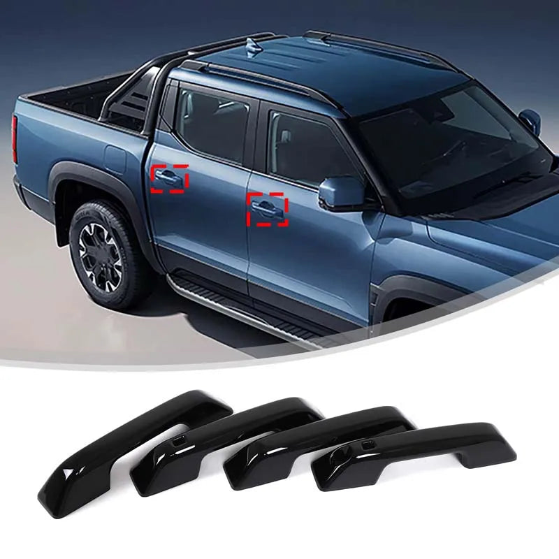 For 2024+ BYD SHARK car exterior door handle protective cover decorative accessories (high configuration - with smart hole)