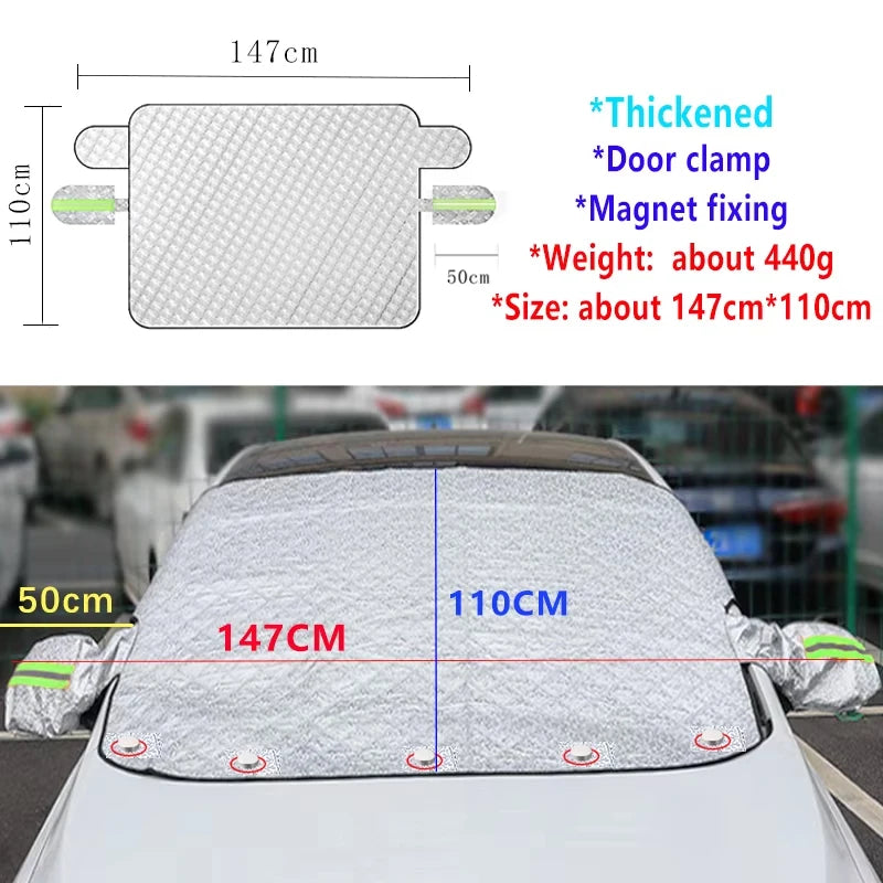 For BYD Shark 2024-2026 Accessories Automobile Windshield Snow Shield Snow Cover Window Sunshades SunShade Protection Tools