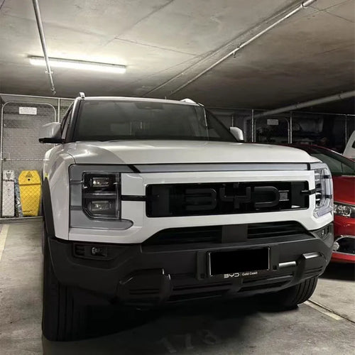 3D For BYD Shark 6 Flogo lettering blackened Auto Car Logo Decorative Cover Accessory Tool for Vehicle Decoration