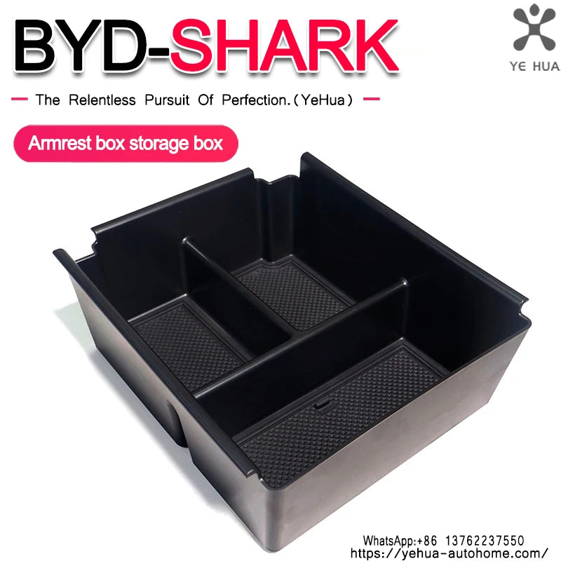 ABS Center Console Storage Box for BYD Shark 6 2024 2025 Key storage box Armrest Car Accessory Auto Tools