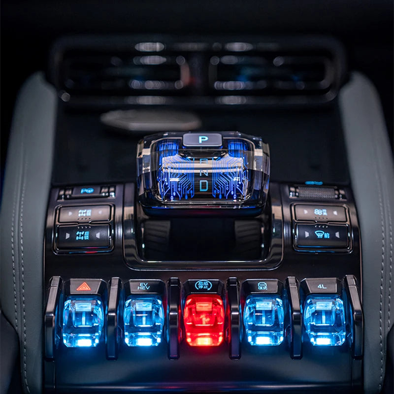 for BYD Shark 2025 Illuminated Crystal Shift Knob Car Accessory Shift Head Modification Glowing Gear Selector Upgrade