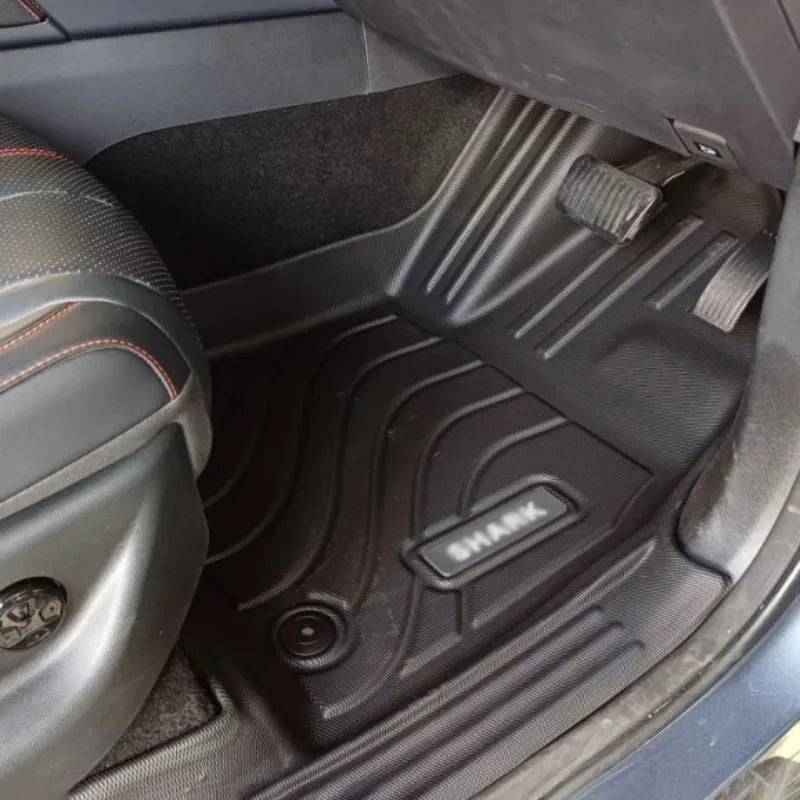 For BYD Shark 6 Right Hand Drive Version TPE Floor Mats Scratch Resistant Car Interior Decoration Accessories