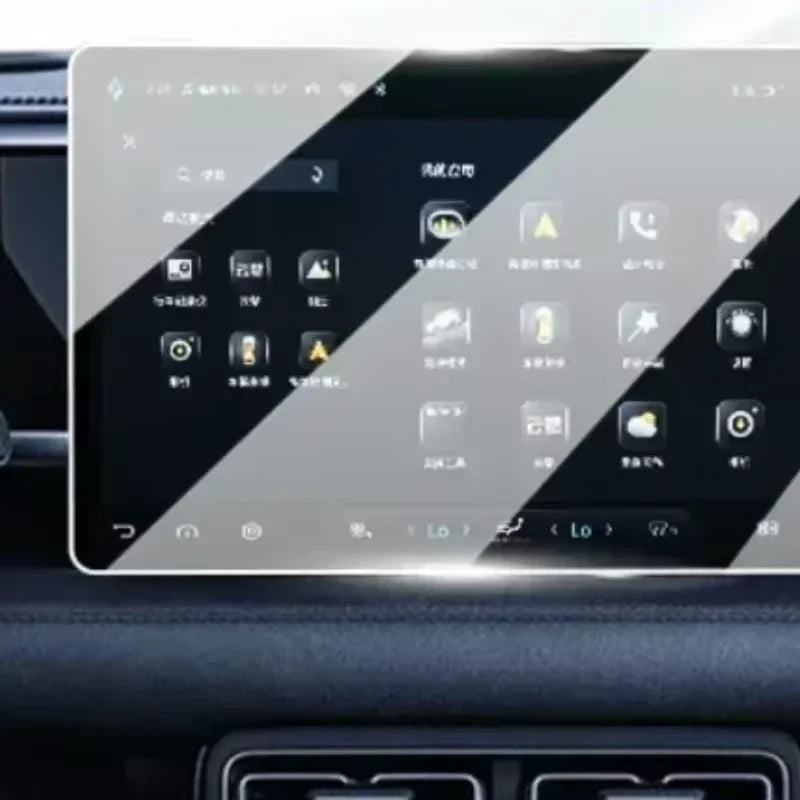 for Byd Shark 2024-2025 Lcd Car Radio Gps Navigation 15.6 Inch and Dashboard 10.25Inch Screen Tempered Glass Protector Film