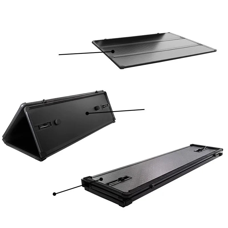 For BYD Shark 2025 tub Trifold Cover Folding trunk cover Manual folding blinds Car modification accessories