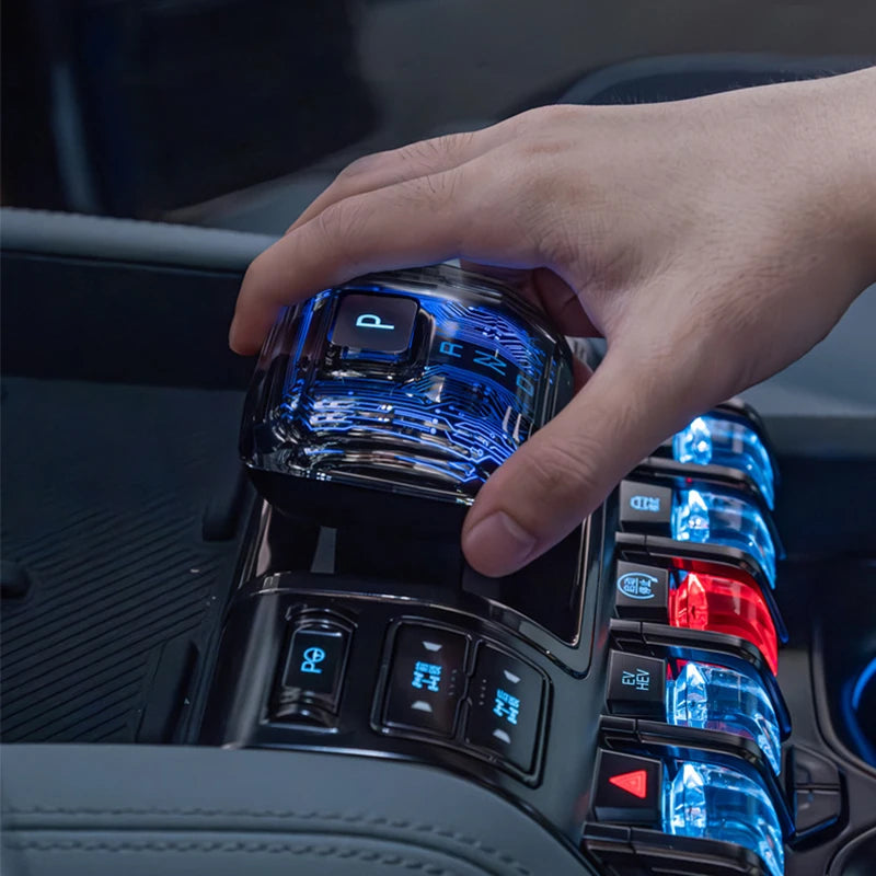 for BYD Shark 2025 Illuminated Crystal Shift Knob Car Accessory Shift Head Modification Glowing Gear Selector Upgrade