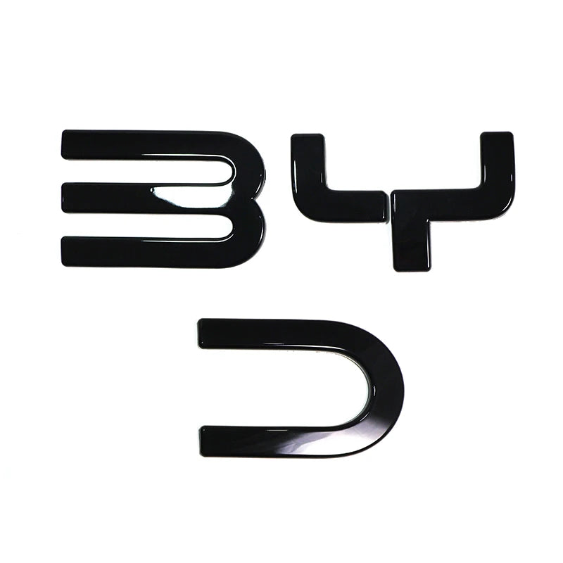 For BYD Shark 6 Front Badge Letter Sticker Logo Decorative Sticker 3D Sticker Cover Accessories Tools