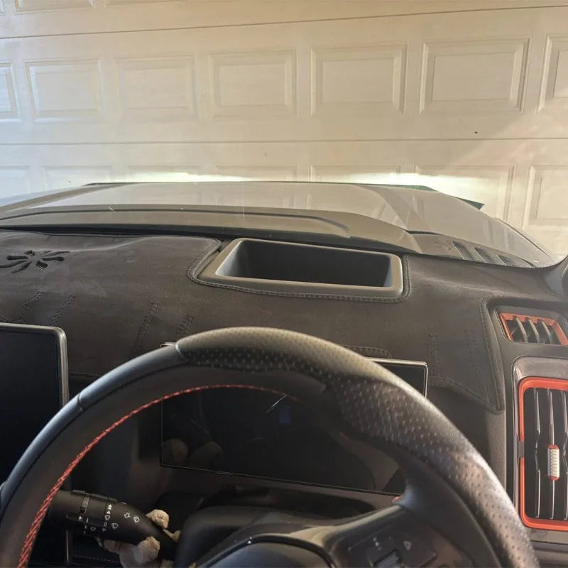 For BYD Shark 6 Dash Mats Sun blocking Mat Black Suede Protect the interior Car decoration modification Accessories