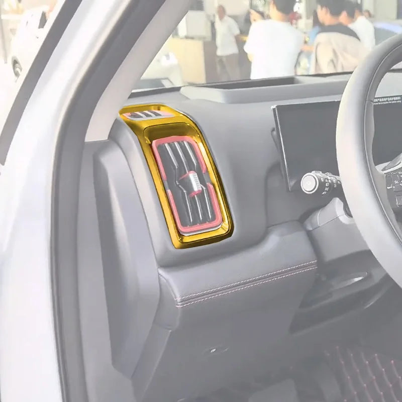 for（Reserve）BYD Shark 6 Front air outlet trim carbon fiber pattern