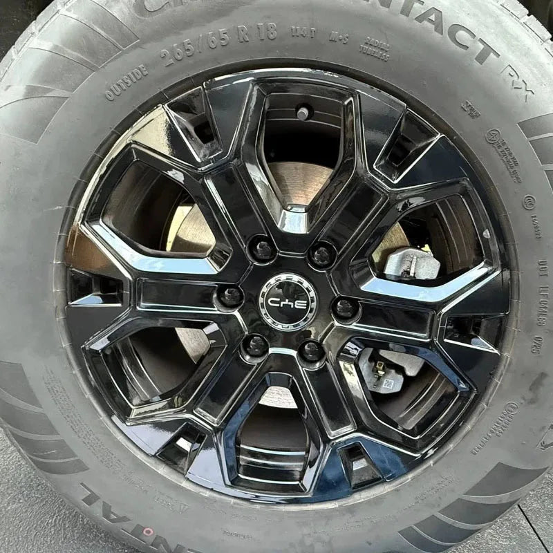 for BYD Shark 6 Wheel stickers 4 sets black