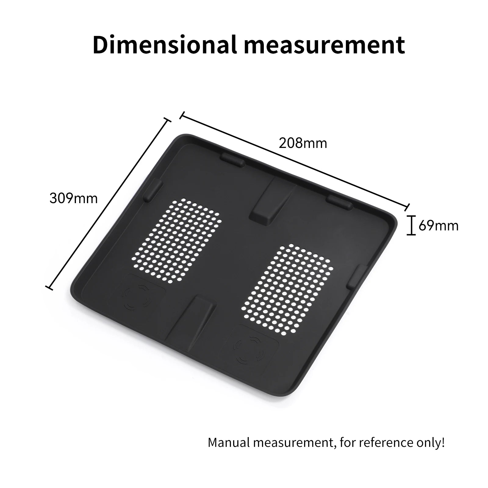 For BYD SHARK 2024 Wireless Charging Pad Car Pickup Accessories Auto Phone Non-slip Charger Mat Silicone Protective Pad