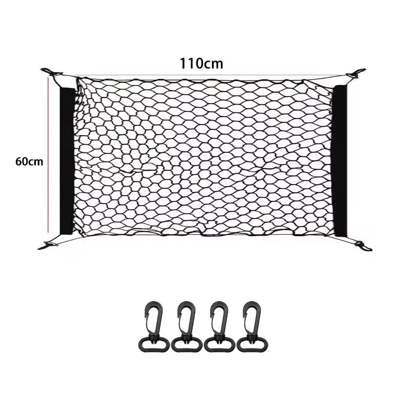 For BYD Shark 2024-2026 Car Trunk Storage NetAccesorios Trunk Organizer Nets Mesh Auto Organizer Pocket Stowing Tidying