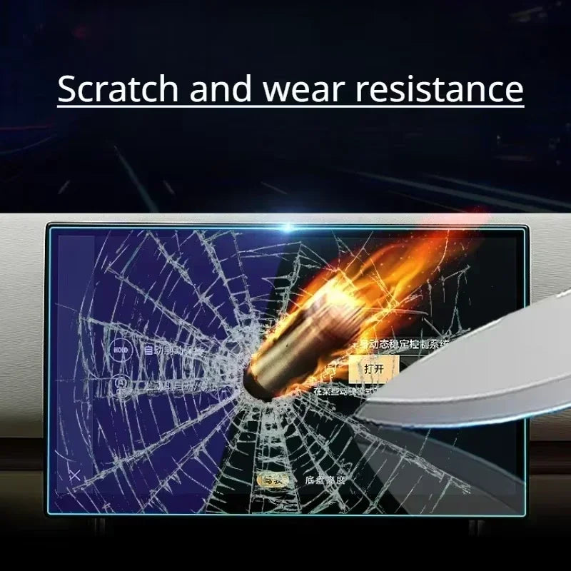 for Byd Shark 2024-2025 Lcd Car Radio Gps Navigation 15.6 Inch and Dashboard 10.25Inch Screen Tempered Glass Protector Film