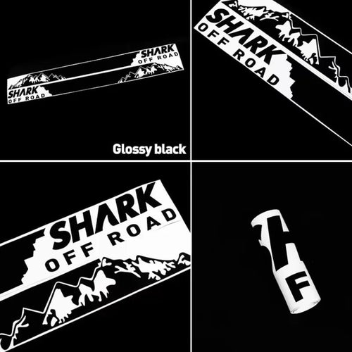 Byd Shark 2024-2025 2 Pcs Door Side Stripes Skirt Sticker Mountain Off Road Carbon Fiber Vinyl Decal Accessories