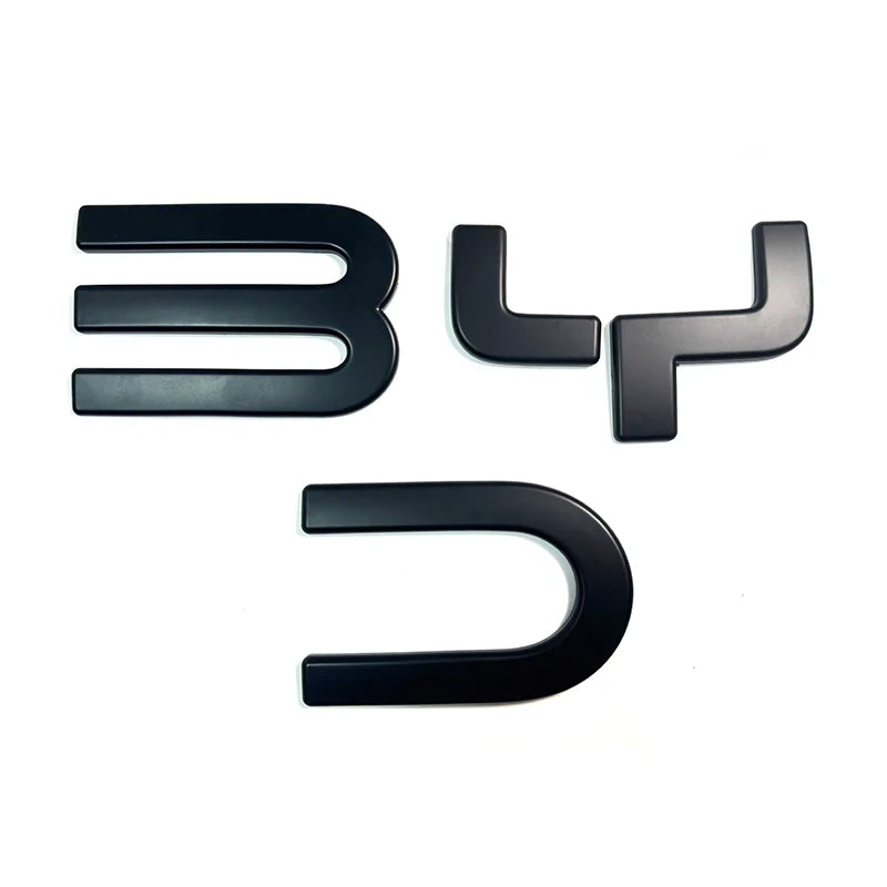 For BYD Shark 6 Front Badge Letter Sticker Logo Decorative Sticker 3D Sticker Cover Accessories Tools