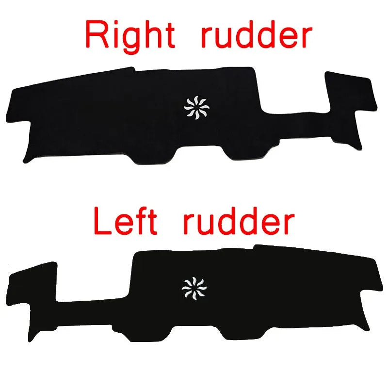 For BYD Shark 6 Dash Mats Sun blocking Mat Black Suede Protect the interior Car decoration modification Accessories