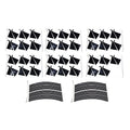 for BYD Shark 6 Wheel stickers 4 sets black