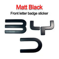 3D For BYD Shark 6 Flogo lettering blackened Auto Car Logo Decorative Cover Accessory Tool for Vehicle Decoration