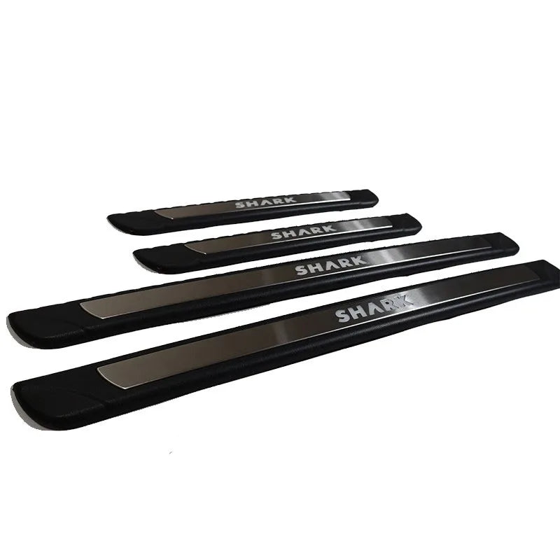 LED Door Sill Strip for BYD Shark  Car Side Step Lights Aluminum Alloy Material Vehicle Decoration Accessories