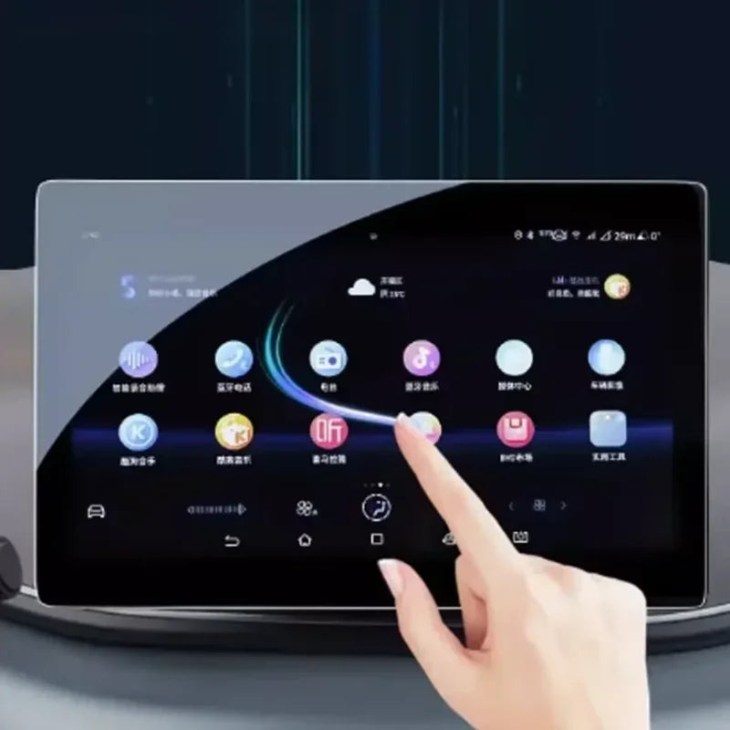 for Byd Shark 2024-2025 Lcd Car Radio Gps Navigation 15.6 Inch and Dashboard 10.25Inch Screen Tempered Glass Protector Film