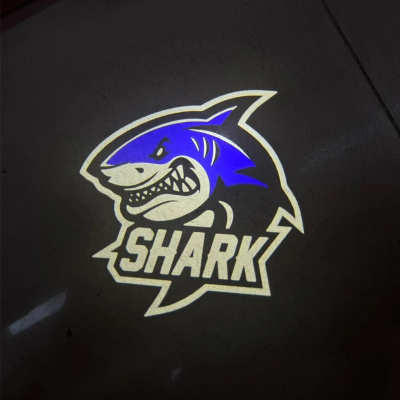 For BYD Shark Car door welcome lights Mood Light Luminous logo 2 PCS Modification accessories tools